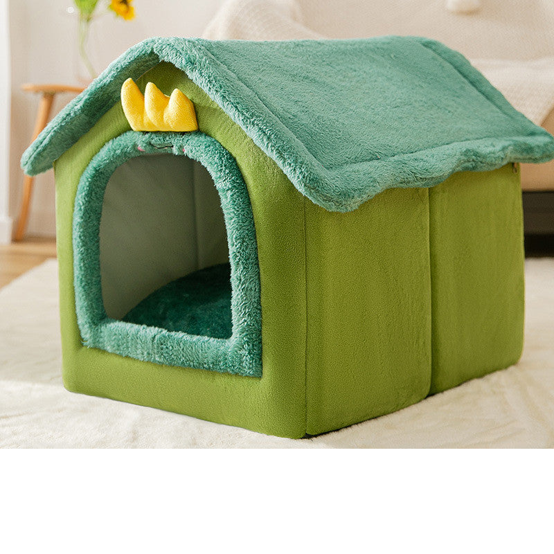 Foldable Dog House | Nest Warm Enclosed Cave Sofa