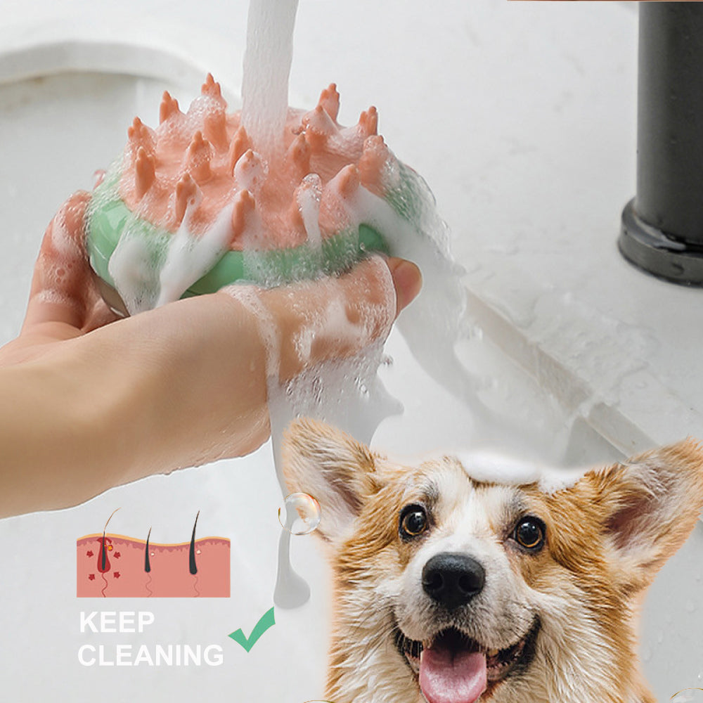 New 2 In 1 Pet Cat Dog Bathing Brush | Pets Supplies