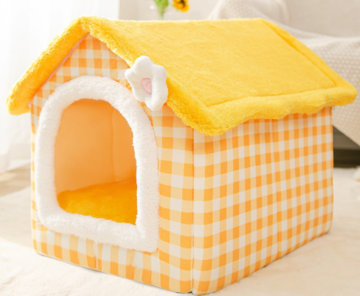 Foldable Dog House | Nest Warm Enclosed Cave Sofa