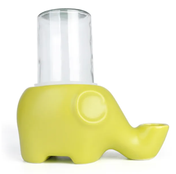 Ceramic Elephant Drinking Fountain | 500ml automatic drinking fountain