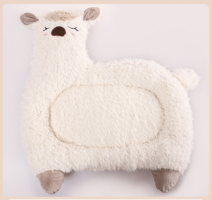 Alpaca Pet Bed | Warm Plush Cat Dog Bed