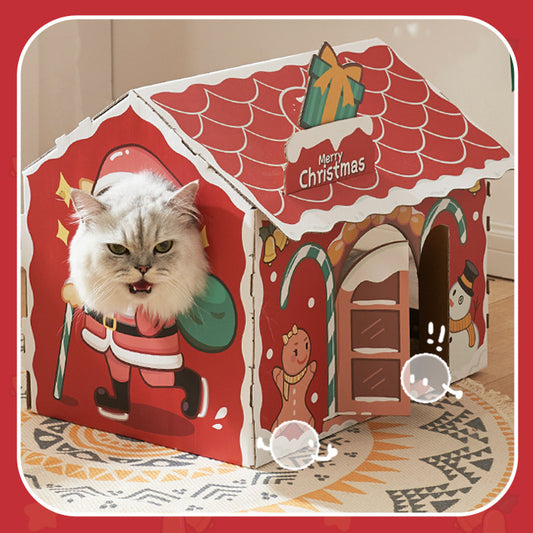 Christmas Cat House