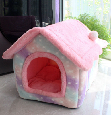 Foldable Dog House | Nest Warm Enclosed Cave Sofa