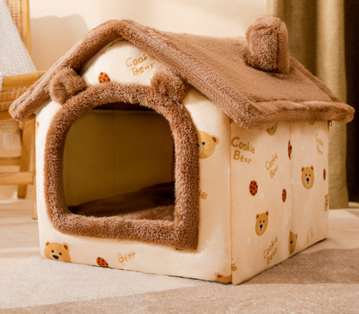 Foldable Dog House | Nest Warm Enclosed Cave Sofa