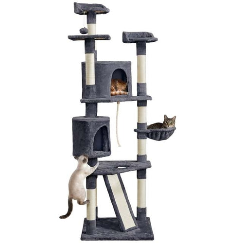 79" 5 Layers Cat Tree | Multi-Level Cat Tower with Scratching Posts and Play House