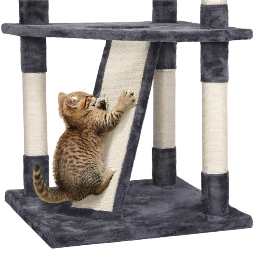 79" 5 Layers Cat Tree | Multi-Level Cat Tower with Scratching Posts and Play House