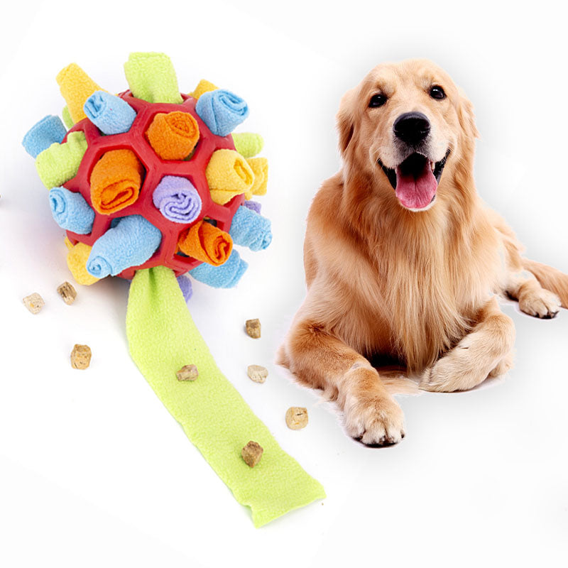 Pet Dog Sniff & Snack Puzzle Ball | Interactive Dog Puzzle Toys