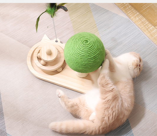 Cat Toys Sisal Rope Scratcher Mushroom Scratching Post