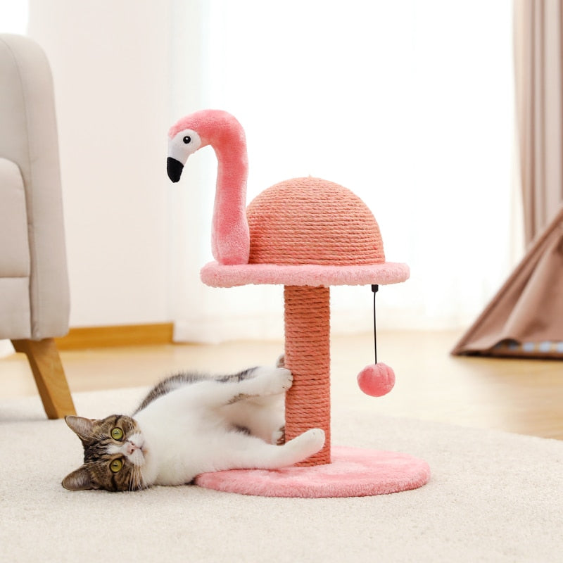 PAWZ Road Flamingo Cat Scratcher | Creative Scratching Post