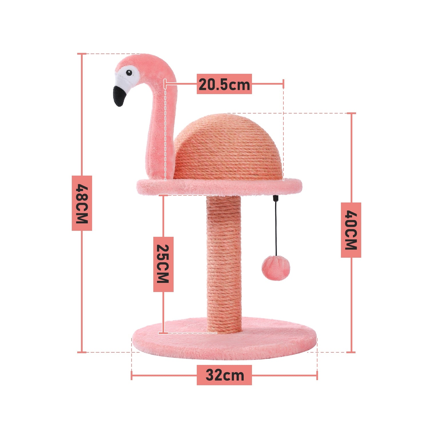 PAWZ Road Flamingo Cat Scratcher | Creative Scratching Post