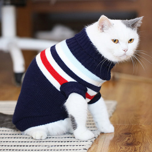 Christmas Cat Sweater Pullover Winter Clothes For Small Cats - BaconPaw