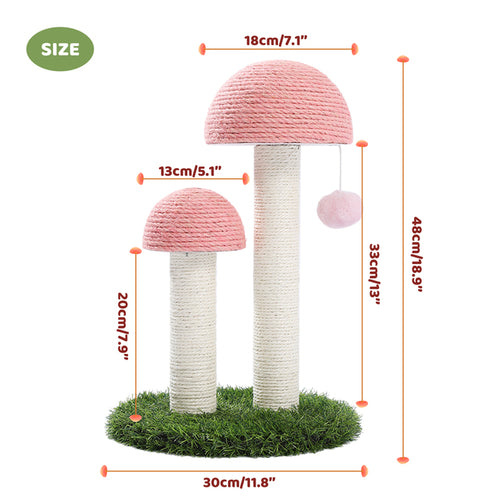 Growing Mushroom Cat Scratcher | Mushroom Cat Scratch