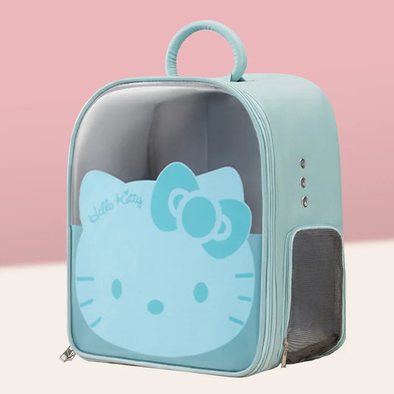 Hello Kitty Pet Backpack | Cartoon Cute Portable Large-Capacity Cat Backpack