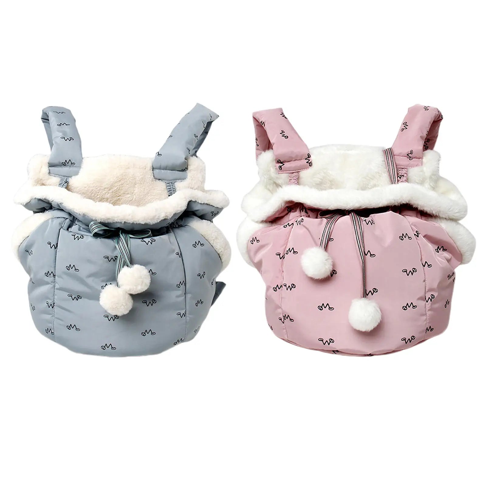 Fluffy Pet Carrier Bag | Warm Pet Carrier Bag | Pet Cute Carrier Bag 