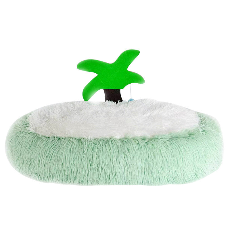 Plush Coconut Tree Litter Box