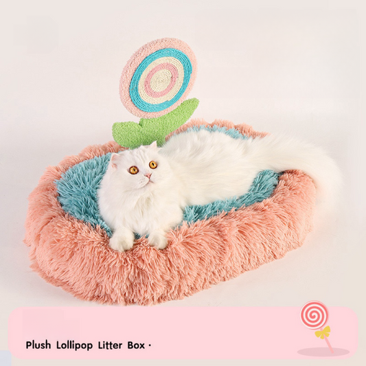 Plush Lollipop Litter Box