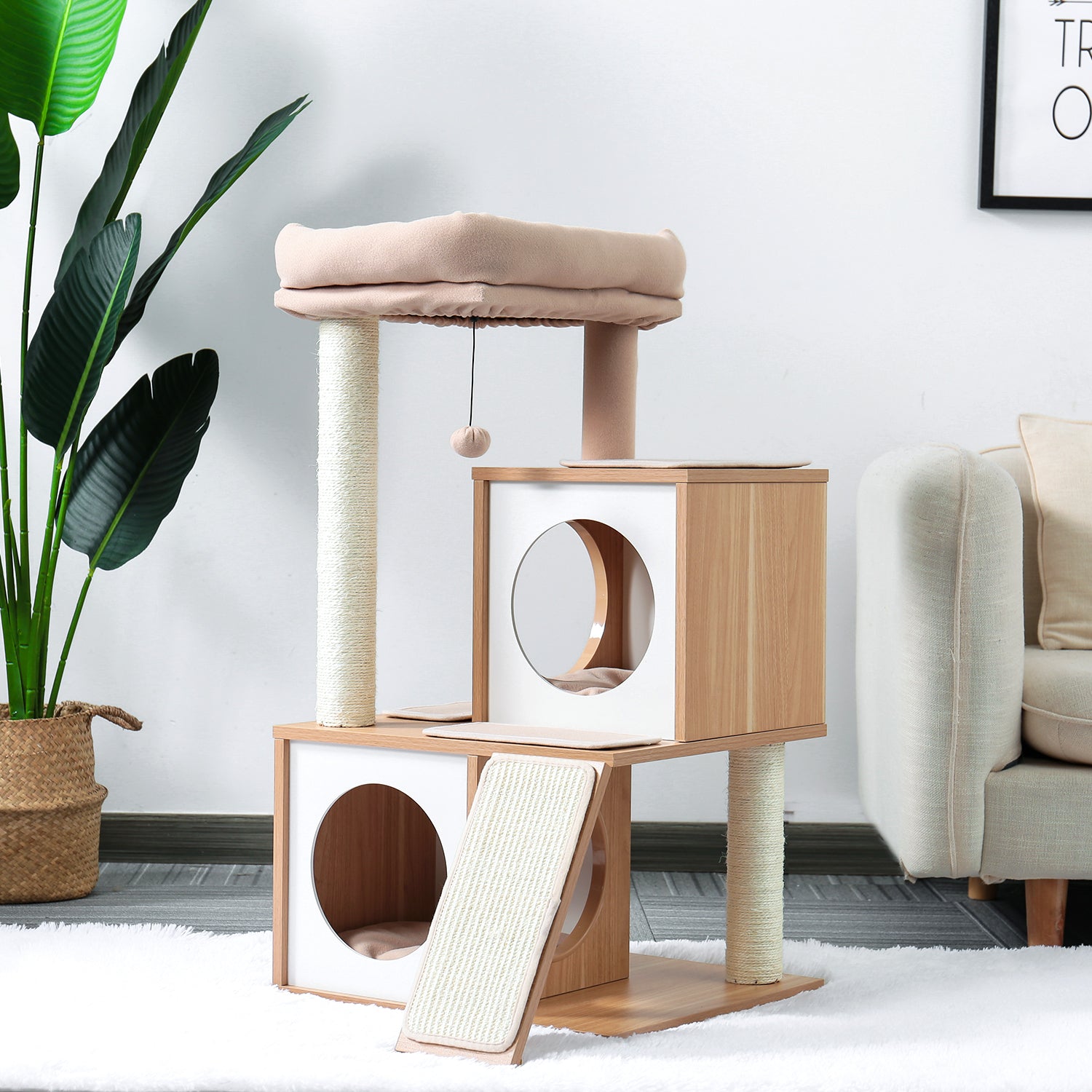 3 Layers Cat Tree Furniture | 3 Tier Cat Tree | Cat Tower