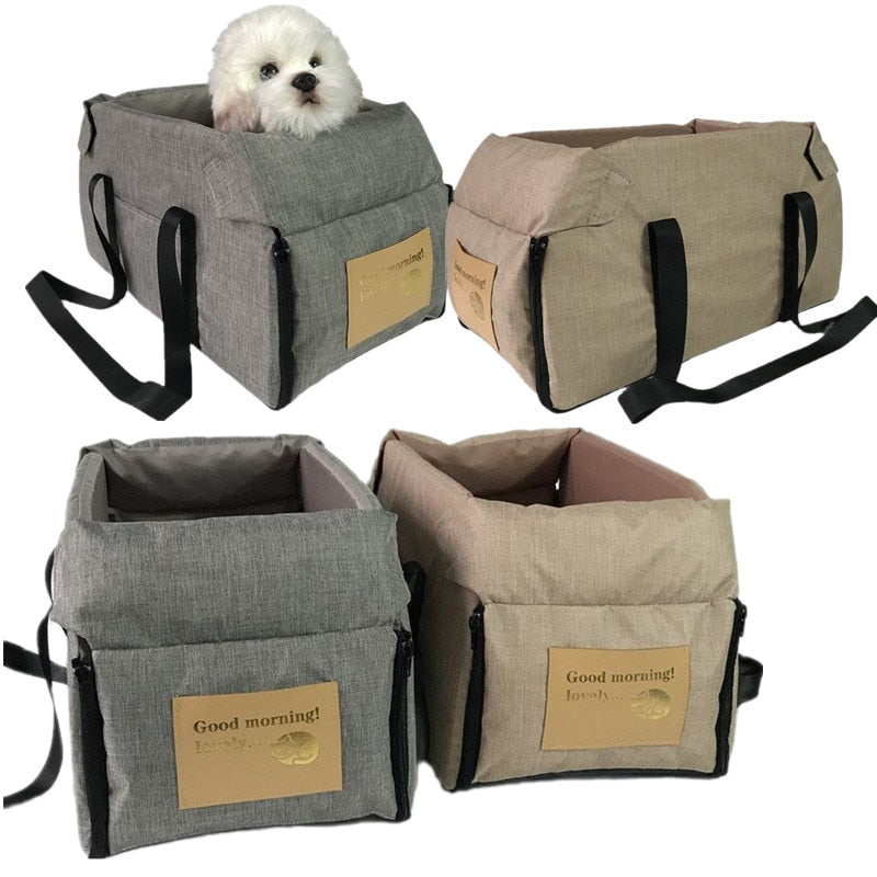 Rectangular Pet Carrier | Car Safety Seat | Cat Travel Carrier Bed