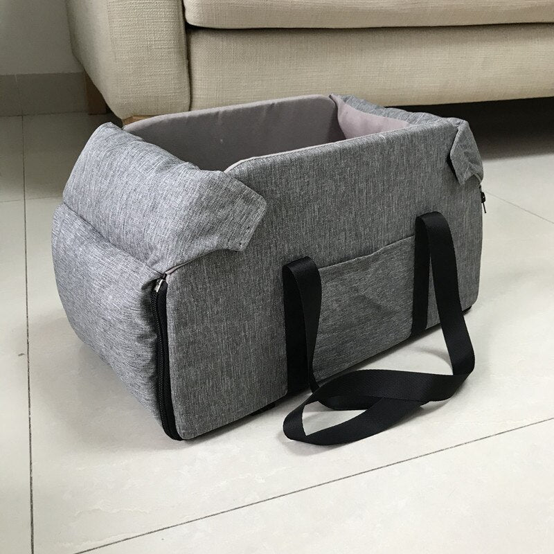 Rectangular Pet Carrier | Car Safety Seat | Cat Travel Carrier Bed