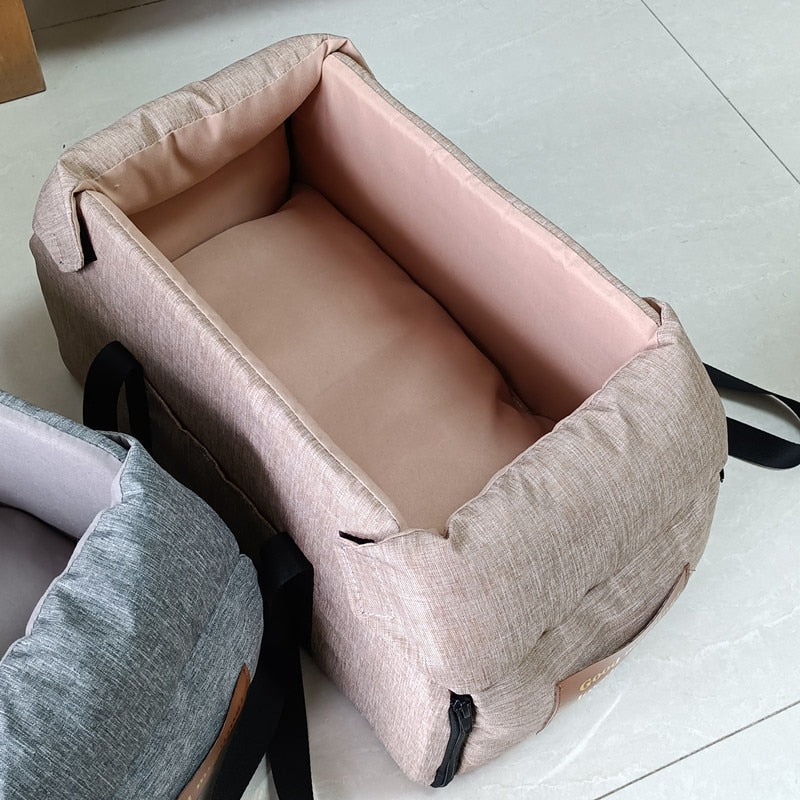 Rectangular Pet Carrier | Car Safety Seat | Cat Travel Carrier Bed