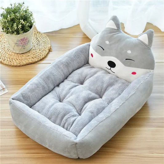 Animal Cartoon Pet Bed | Animal Cartoon Shaped Kennels Lounger Sofa