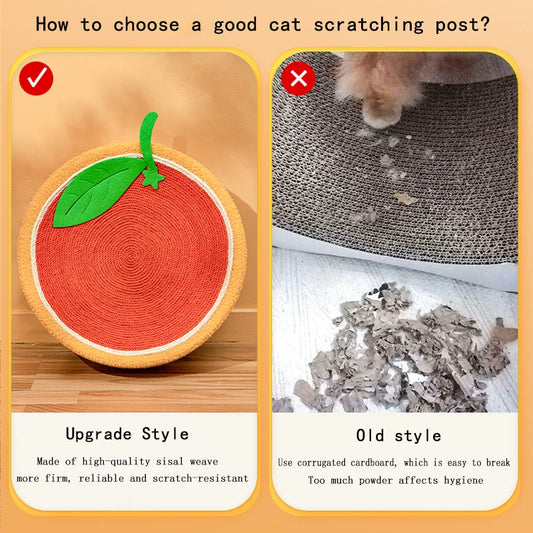 Cute Animal 2 in 1 Round Scratcher Bed | Cat Scratching Bed Round