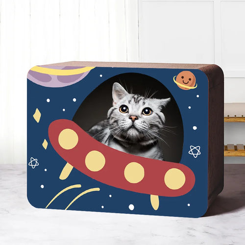 Radio TV Cat Scratcher | Cardboard Cat House | Cat Scratcher Toy