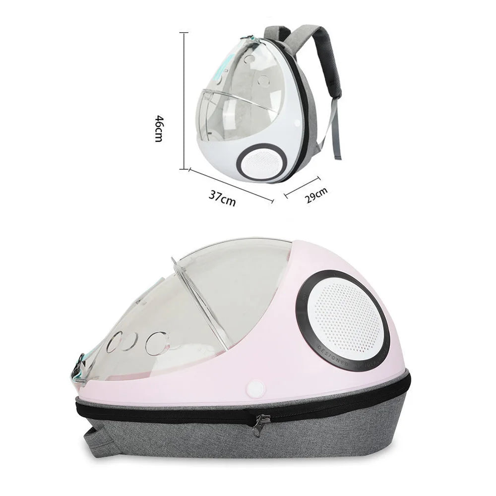 Water Drop Design Pet Backpack | Egg-Shaped pet Travel Backpack