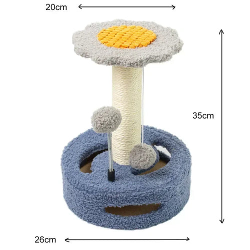 4-in-1 Flower Cat Scratcher | Cat Scratching Post | Flower Cat Activity Tree