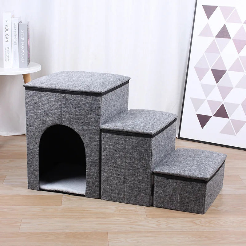 Pet Noslip Safe Stairs | Pet Safe Cozy Up Folding Dog Cat Stairs