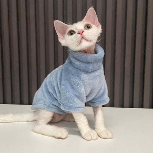 Hairless Cat and Small Dog Winter Sweater | Pet Winter Clothes | Cat Sweater