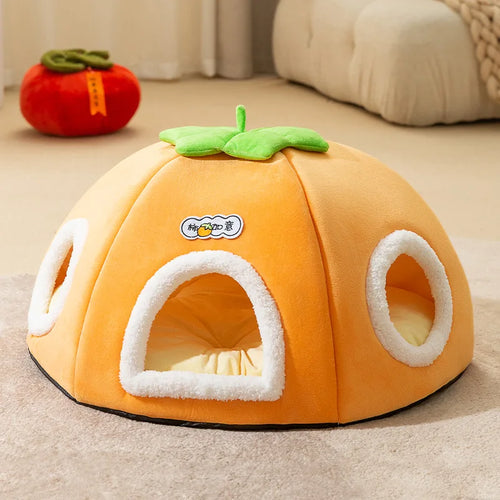 Persimmon Pet House | Multi Hole Cat House | Tunnel Rolling Dragon House