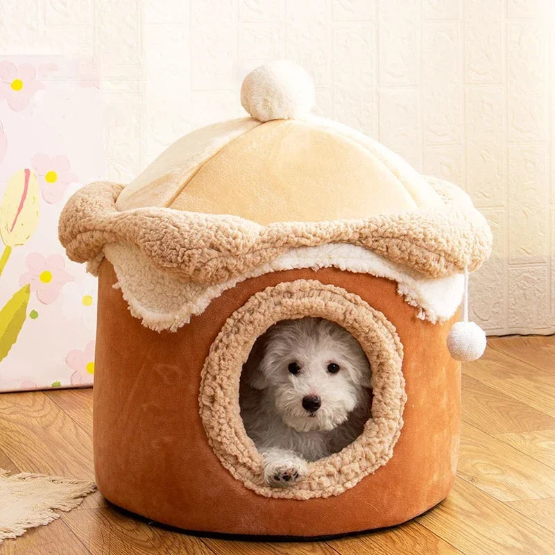 Ice Cream Pet Nest | Warm Winter House | Princess Cat House