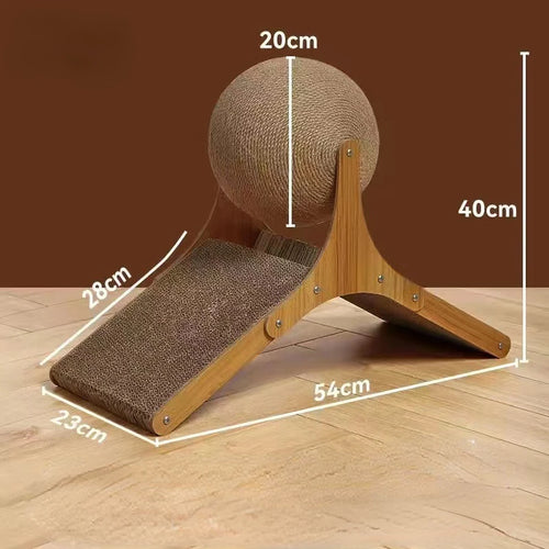 Single Ball Scratcher with Arch | Rotating Ball | Cat Scratcher Toy