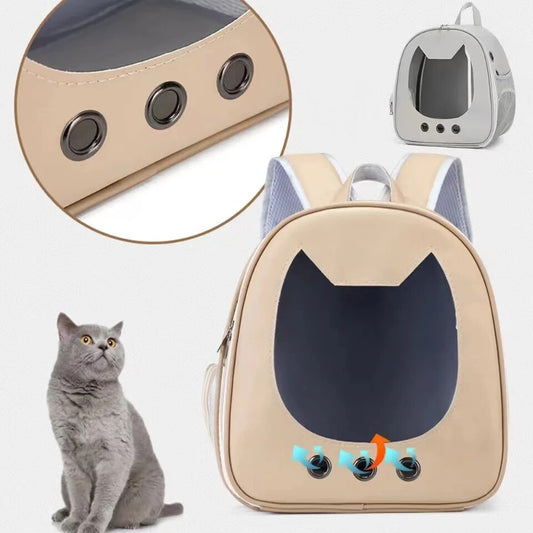 Cat Backpack Outdoor Travel Portable Backpack Puppy Cat Transparent - BaconPaw