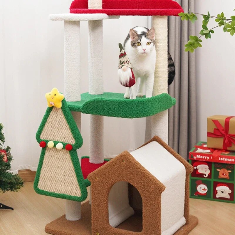 Christmas Series Cat Climbing Frame