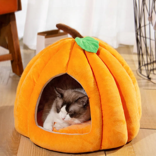 Pumpkin Pet Bed | Pet Bed Halloween Pumpkin | Pet Bed