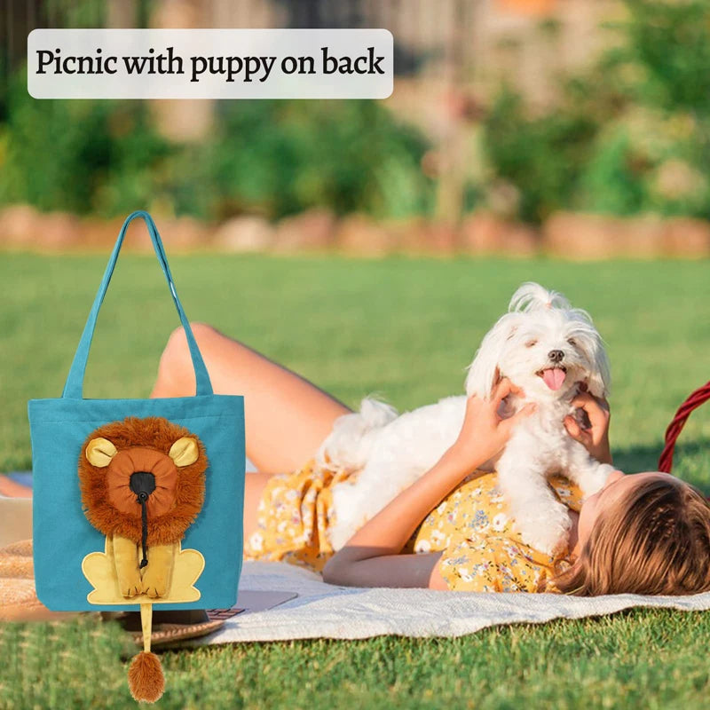 Cute Lion Design Pet Carrier Bag | Pet Cat Carrier Bags