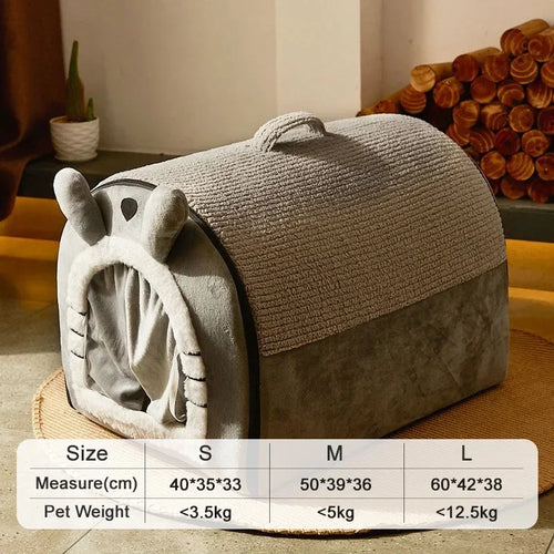 Cozy Cave Washable Cat Handheld Tent House | Rabbit Pet House