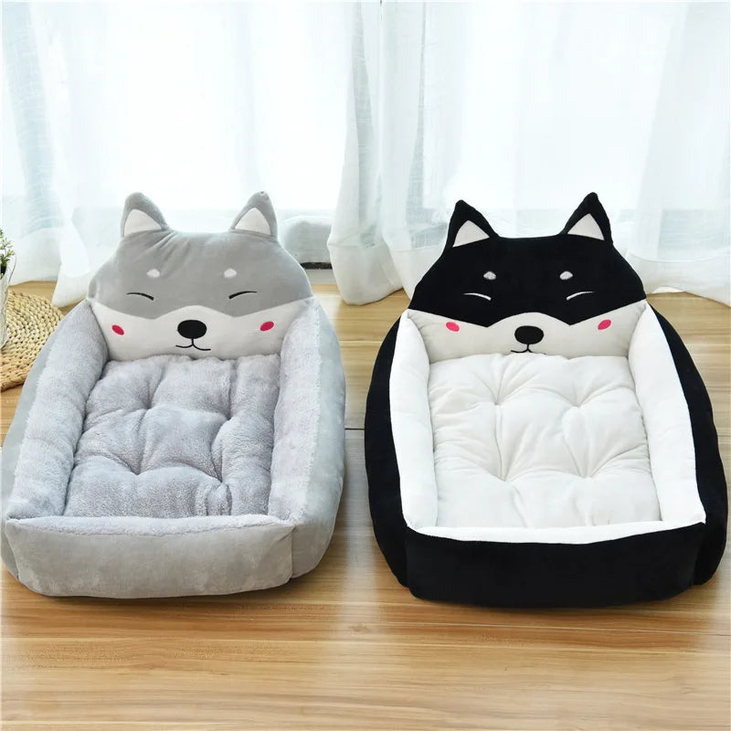 Animal Cartoon Pet Bed | Animal Cartoon Shaped Kennels Lounger Sofa