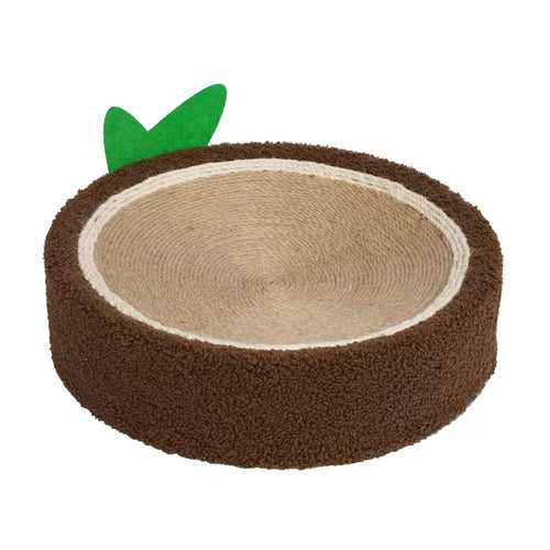 Cute Animal 2 in 1 Round Scratcher Bed | Cat Scratching Bed Round