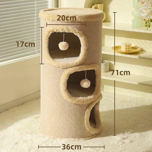 Yellow Bubble Cat House Scratcher | New Cat Nest Winter Warm