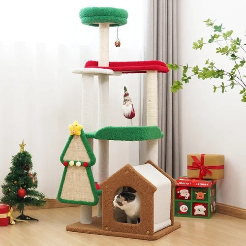 Christmas Series Cat Climbing Frame