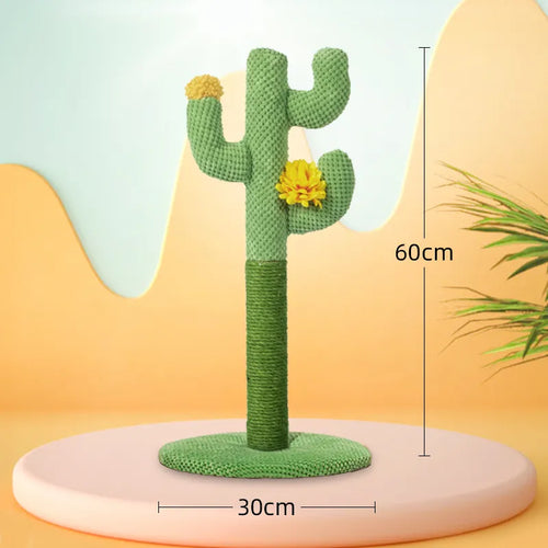 Sisal Cactus Cat Scratcher | Kitten Climbing Scratcher Furniture Toys