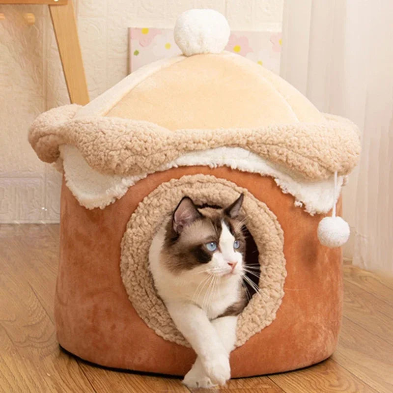 Ice Cream Pet Nest | Warm Winter House | Princess Cat House