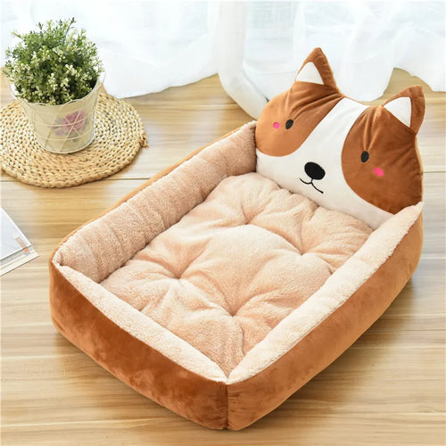 Animal Cartoon Pet Bed | Animal Cartoon Shaped Kennels Lounger Sofa