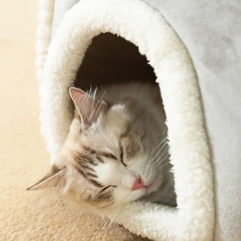 Lucky Pet Nest | Pet Tent Cave Bed | Winter Pet Tent Cave