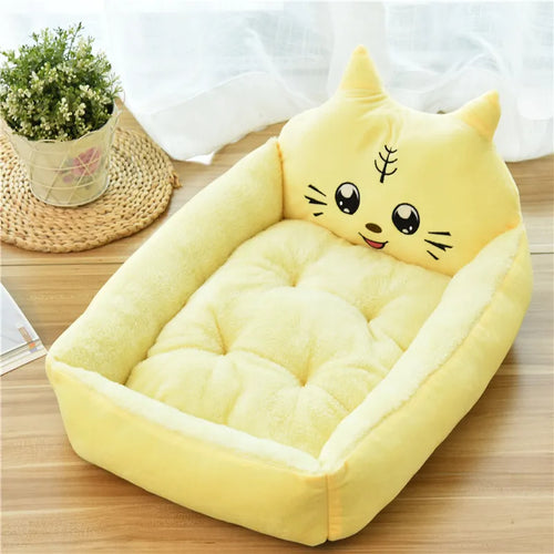 Animal Cartoon Pet Bed | Animal Cartoon Shaped Kennels Lounger Sofa