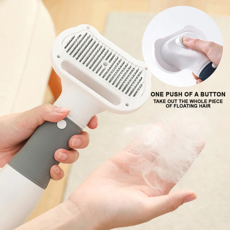 3-In-1 Pet Quiet Dryer and Comb | Pet Dog Hair Dryer Brush