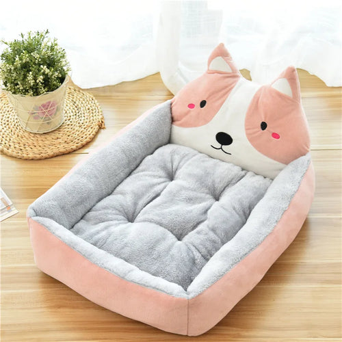 Animal Cartoon Pet Bed | Animal Cartoon Shaped Kennels Lounger Sofa